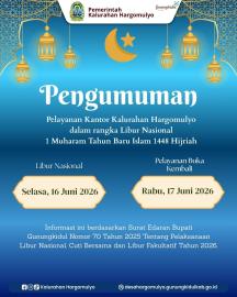 PENGUMUMAN LIBUR NASIONAL 1 MUHARRAM TAHUN BARU ISLAM 1448 H